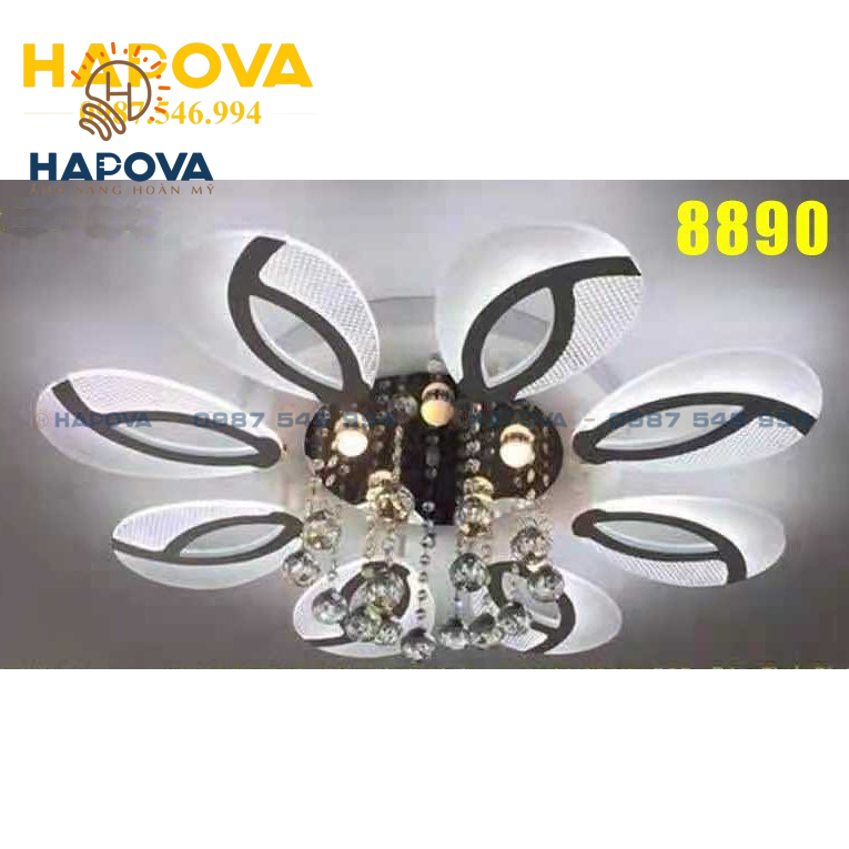 Đèn ốp trần 8 cánh HAPOVA LADS 7929 - 8 cánh