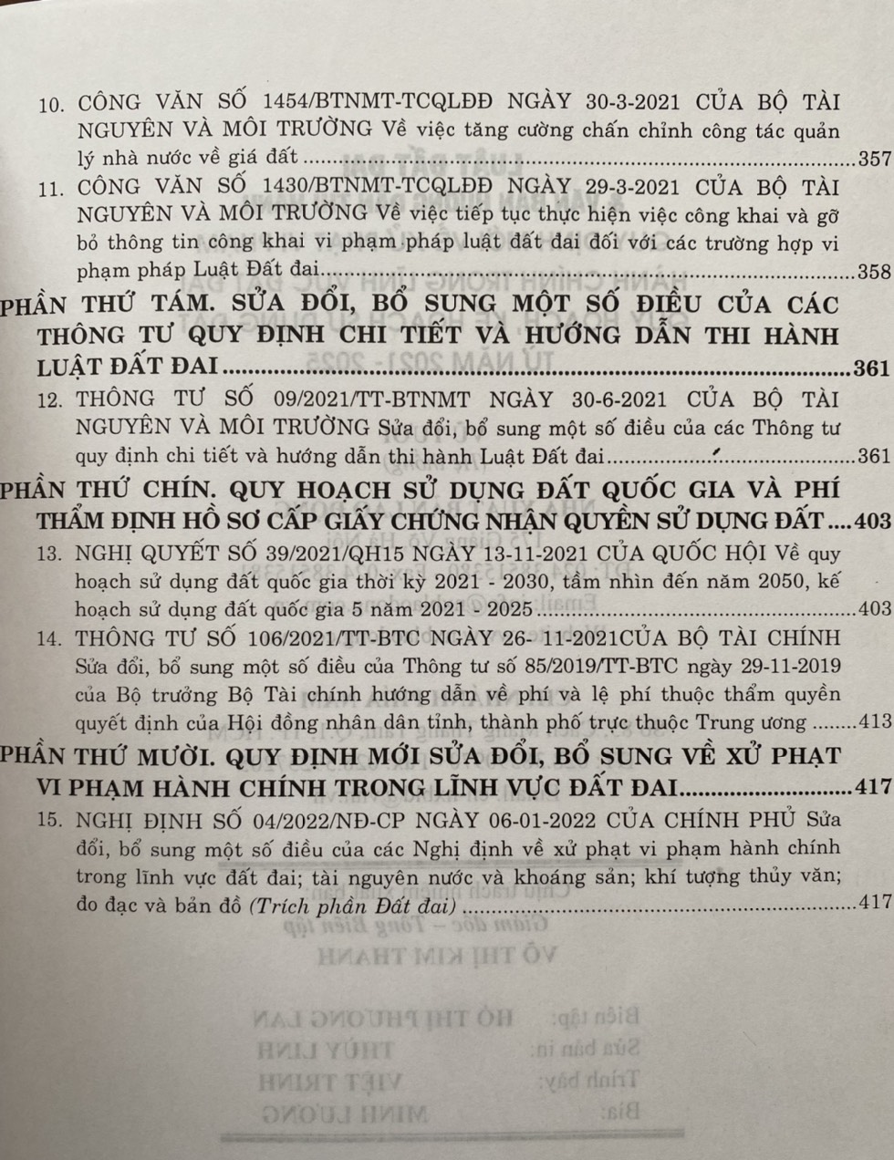 Luật Đất Đai và Văn Bản Hướng Dẫn Thi Hành