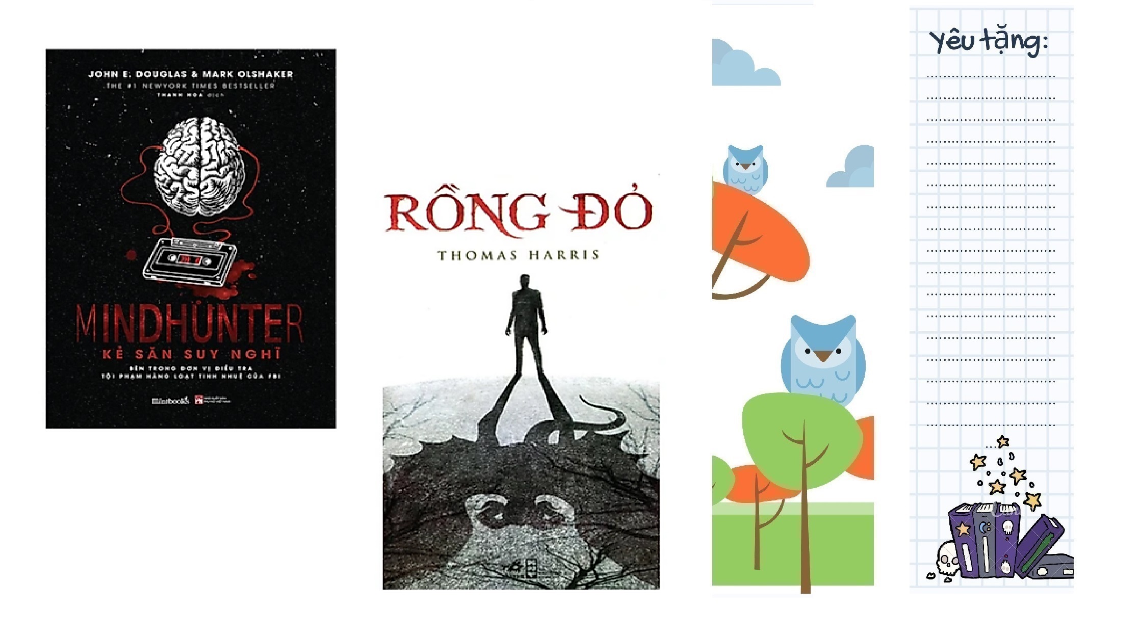 Combo 2 cuốn Truyện Trinh Thám: Rồng Đỏ + Mindhunter – Kẻ Săn Suy Nghĩ (Tặng kèm bookmark)