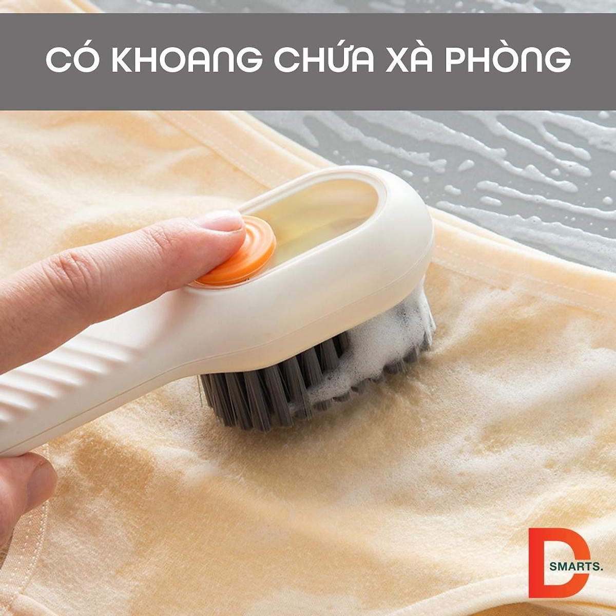 Bàn Chải Đa Năng Có Ngăn Đựng Xà Phòng Tiện Lợi 18cm