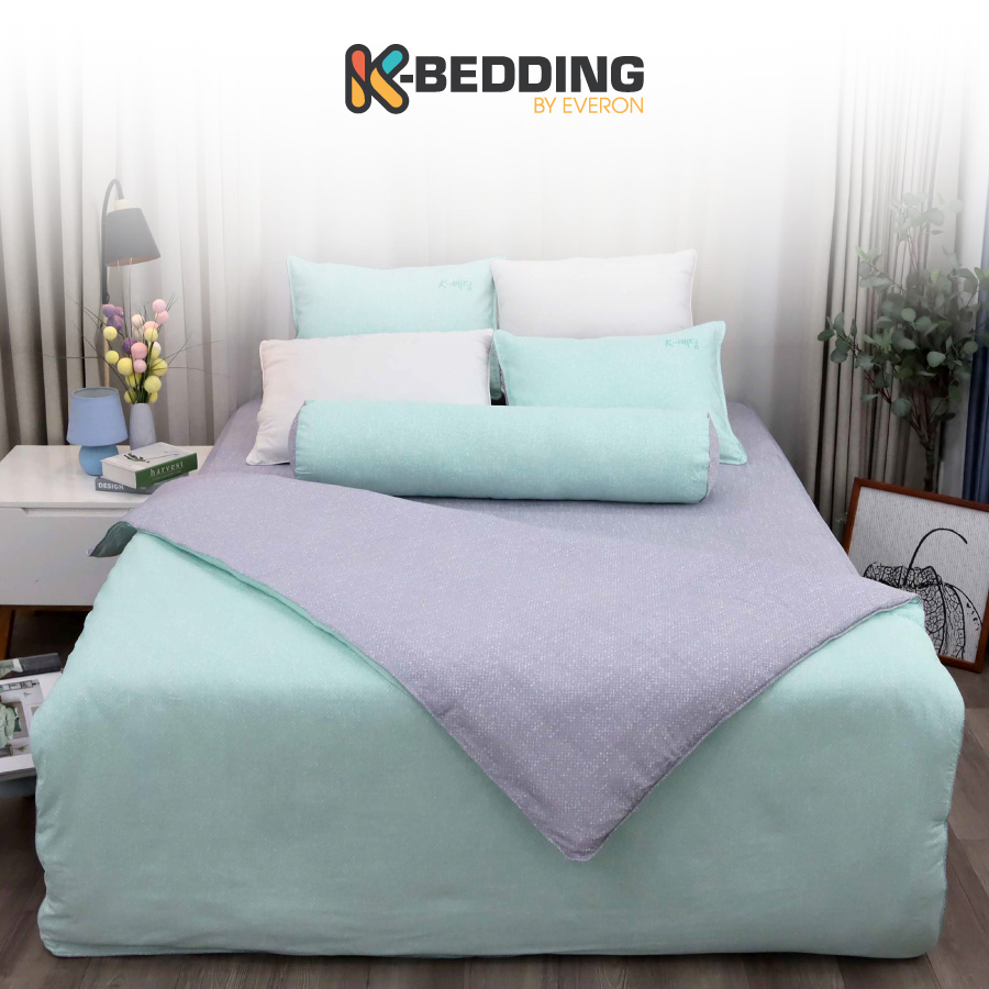 Bộ ga giường K-Bedding KMTP304 chất liệu Microtencel mềm mại, thoáng mát (KHÔNG BAO GỒM CHĂN)