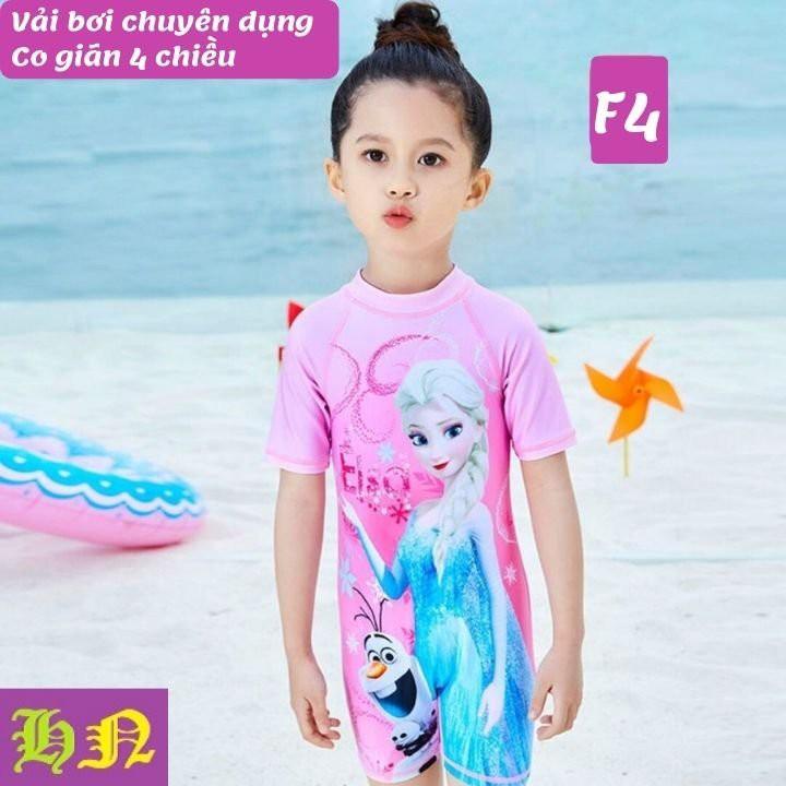 Đồ bơi liền thân cho bé gái hình Elsa từ 10-22kg - vải chuyên dụng - đồ bơi 1 mảnh - HNStore