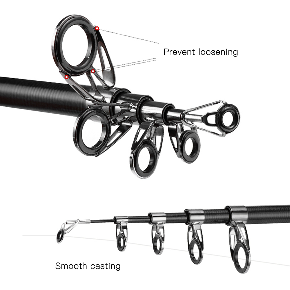Cần câu cá carbon siêu nhẹ 1.8m / 2.1m / 2.4m / 2.7m / 3.0m / 3.6m dễ dàng thu gọn