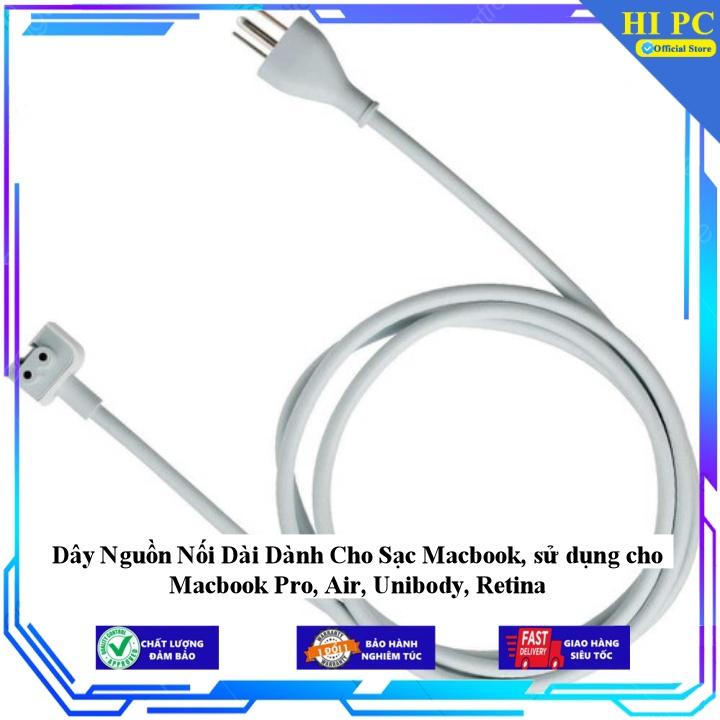 Dây Nguồn Nối Dài Dành Cho Sạc Macbook, sử dụng cho Macbook Pro, Air, Unibody, Retina - Hàng Nhập Khẩu