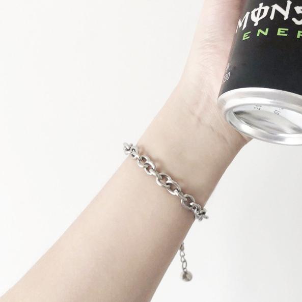 Lắc tay titan kim loại cá tính cho nam và nữ