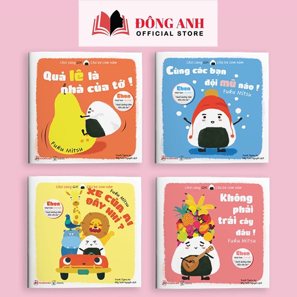 Sách - Combo 8 cuốn Ehon Giri Chú Bé Cơm Nắm (Phần 1+ 2) dành cho bé từ 0-6 tuổi