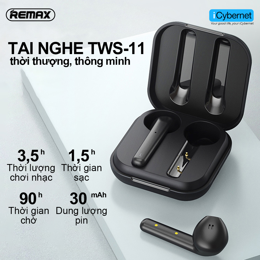 Tai nghe True Wireless nhét tai Remax TWS-11 - Hàng chính hãng