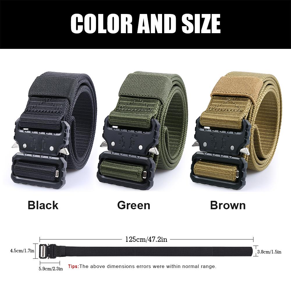 Thắt Lưng Nam Dù Chiến Thuật Hạng Nặng Tiện Ích Quân Dây Airsoft Cảnh Sát Ngoài Trời Chiến Đấu Săn Dây Thắt Eo SWAT Bánh Răng Thiết Bị