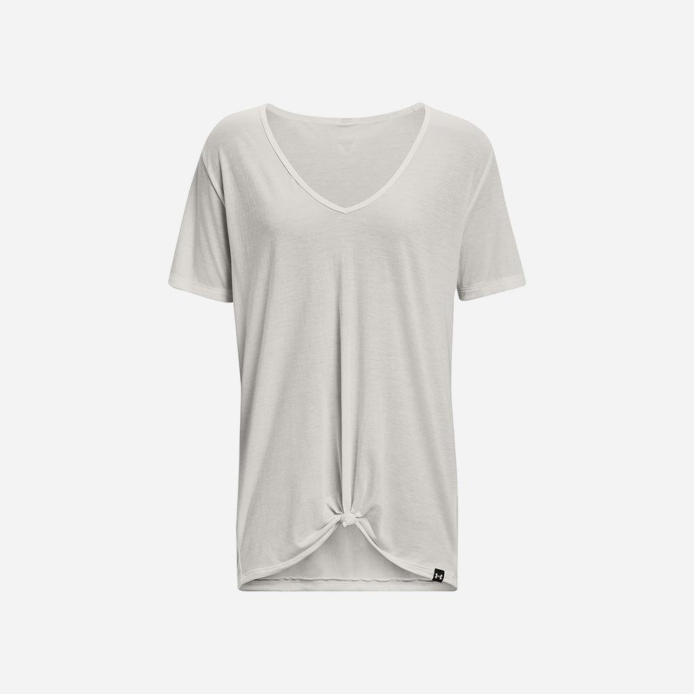 Áo thun thể thao nữ Under Armour Project Rock Completer Deep V T - 1380234-114