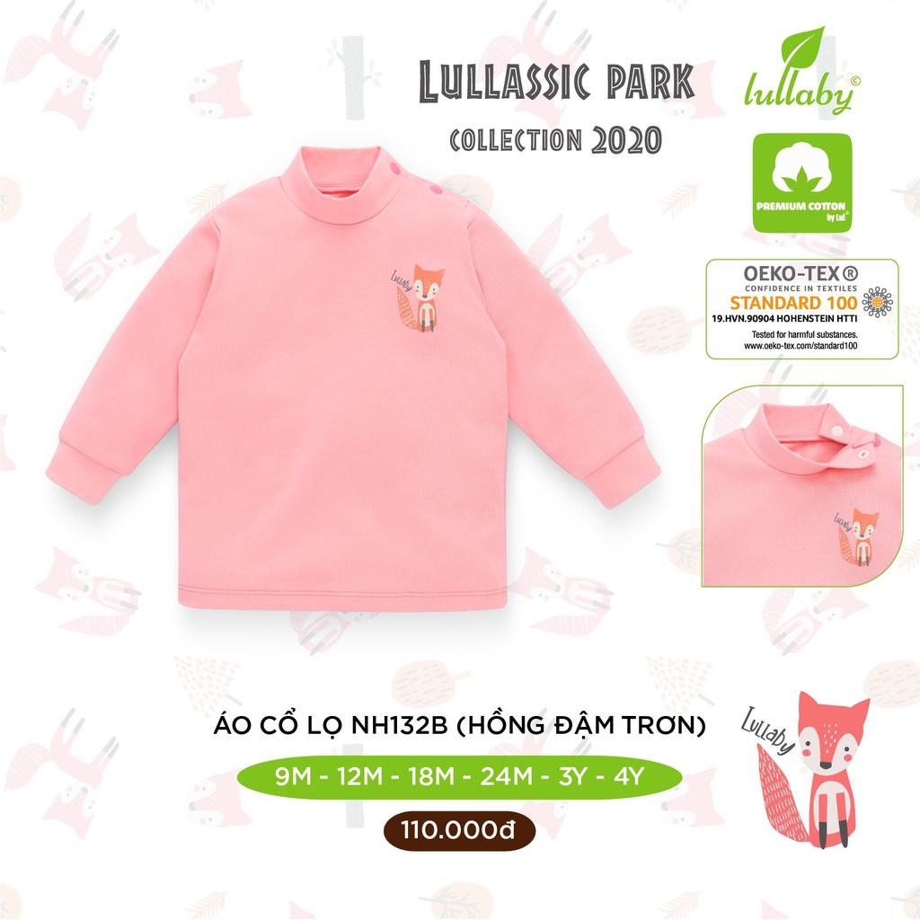 Áo cổ lọ cao cổ chất cotton siêu mềm mịn ấm áp LULLABY cho bé trai bé gái mẫu mới nhất