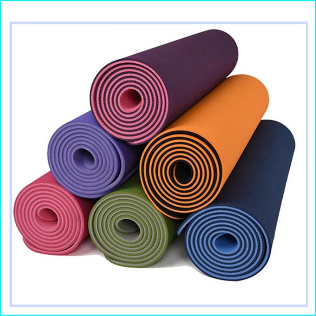 THẢM TẬP YOGA TPE 2 LỚP DÀY 6MM