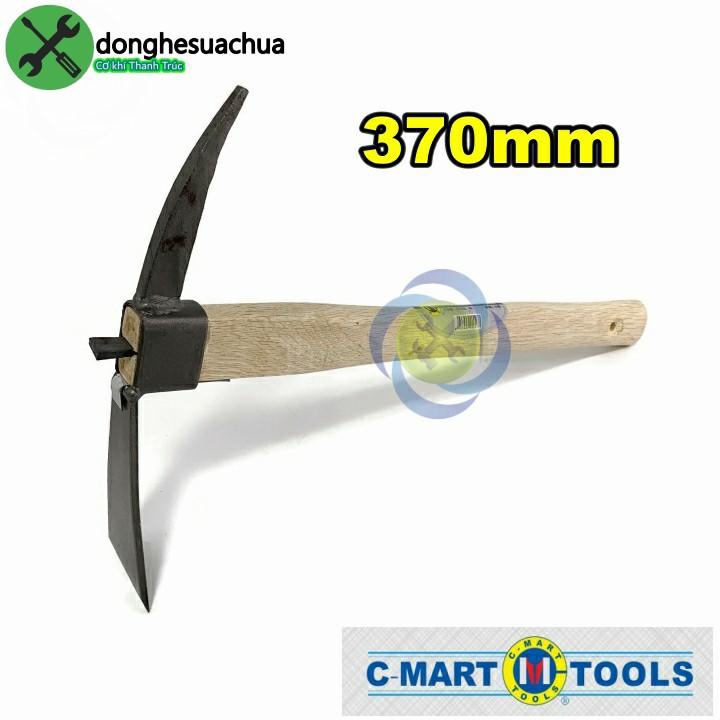 Cuốc hai đầu cán gỗ C-Mart A0696 dài 370mm