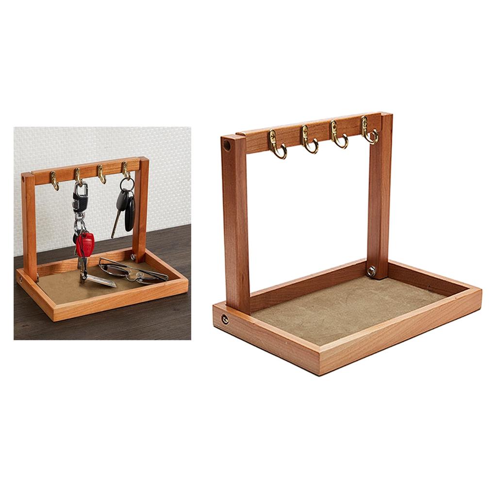 Mail Sorter Desktop Mail & Key Holder Organizer with Key Hooks 228x150x260mm