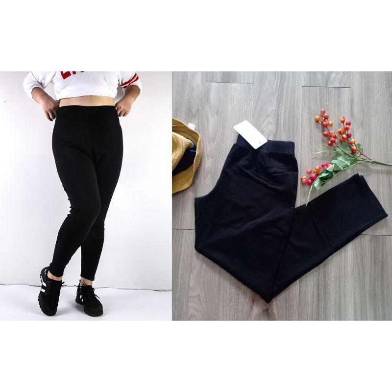 Quần Legging Big size hai túi sau mông cho nữ vải đẹp k xù lông