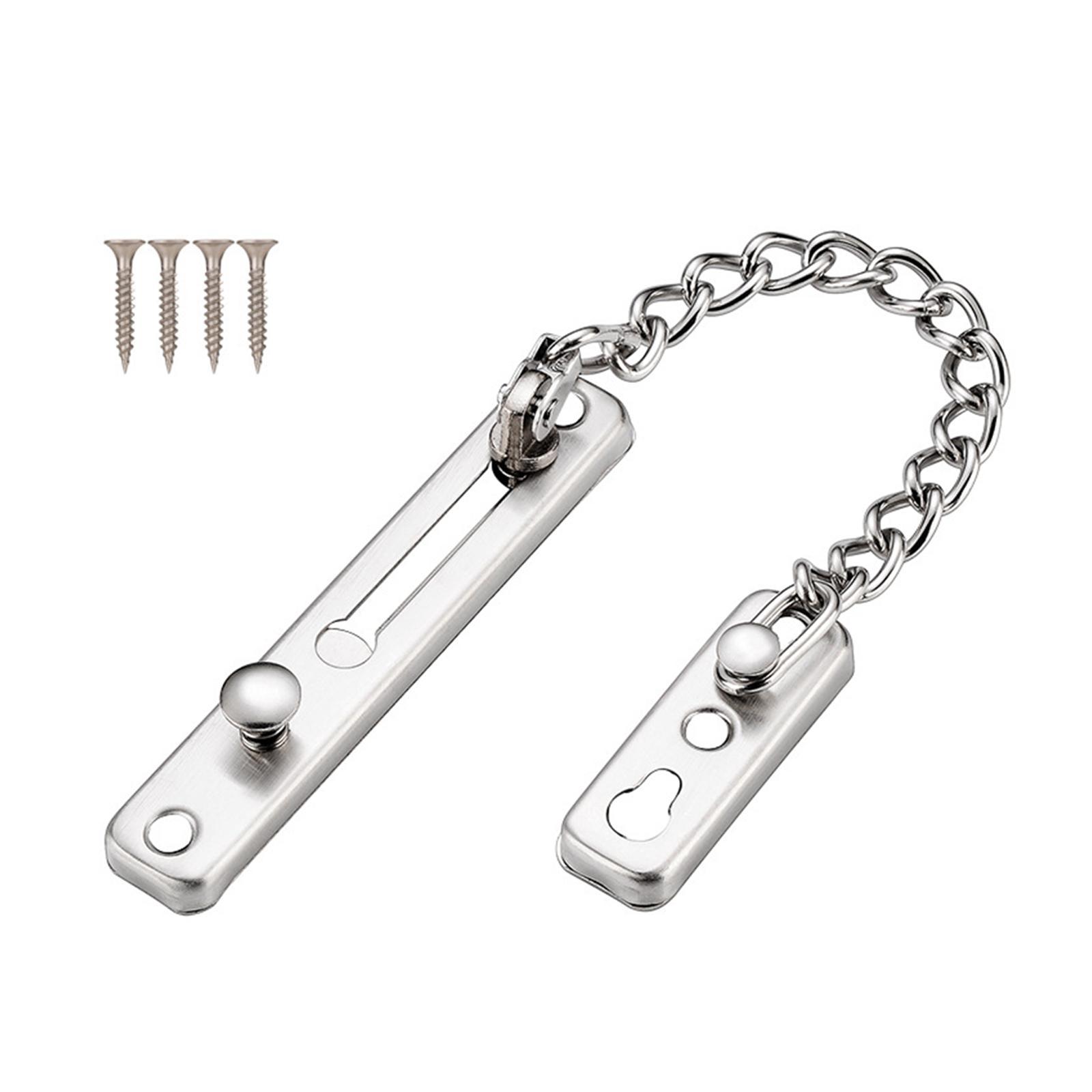 Stainless Door Chain Lock Home Bedroom Hotel Family Chain for Door