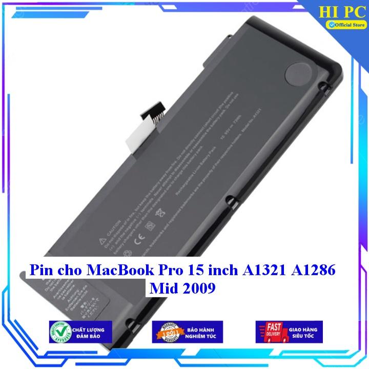 Pin cho MacBook Pro 15 inch A1321 A1286 Mid 2009 - Hàng Nhập Khẩu