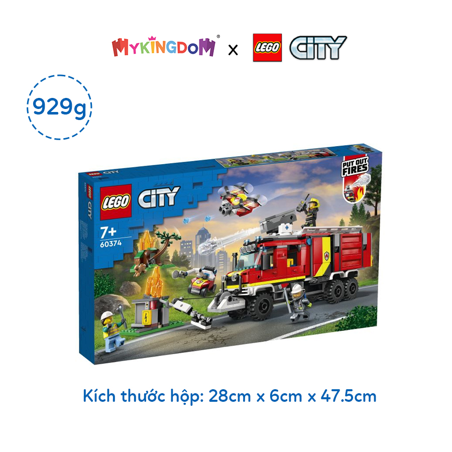 Đồ Chơi Lắp Ráp LEGO City Xe Cứu Hỏa Chuyên Dụng 60374 (502 chi tiết)