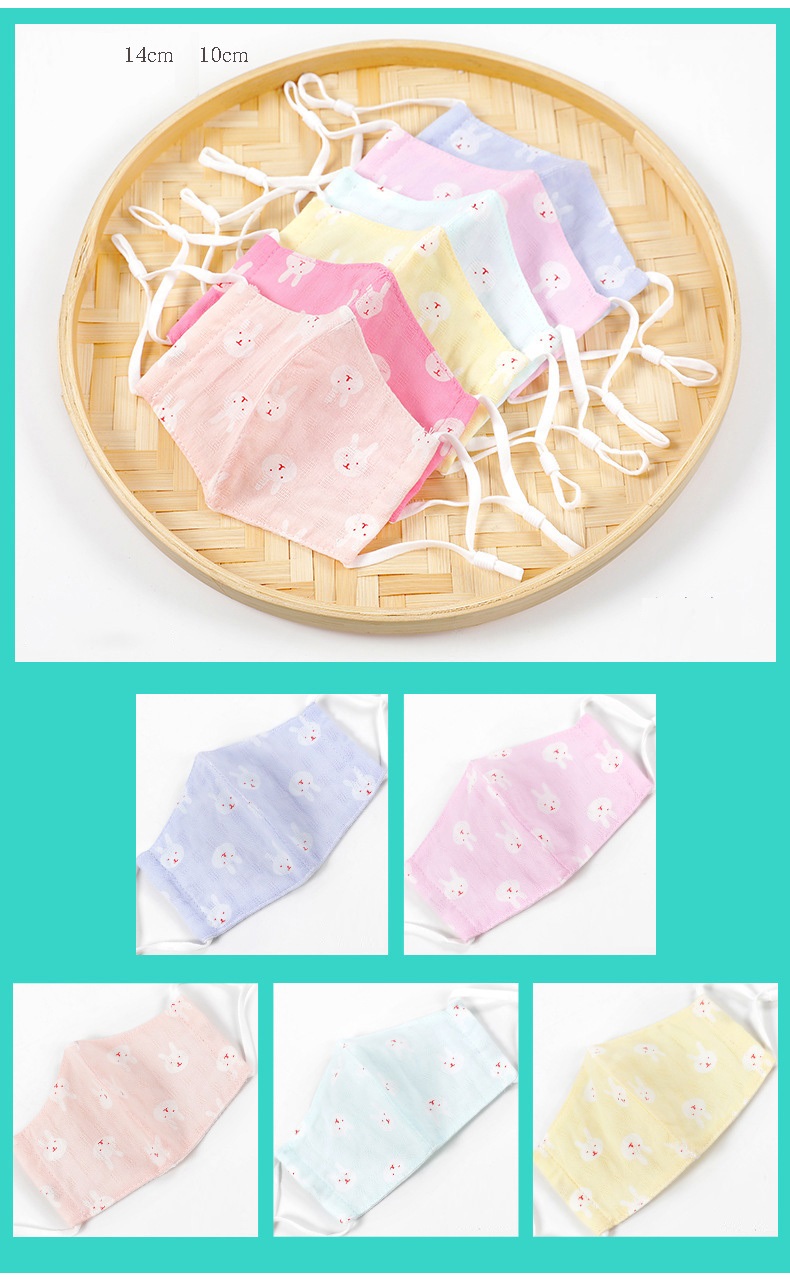 Khẩu Trang Xô 5 Lớp Có Điều Chỉnh Quai Cho Bé 0-5 tuổi