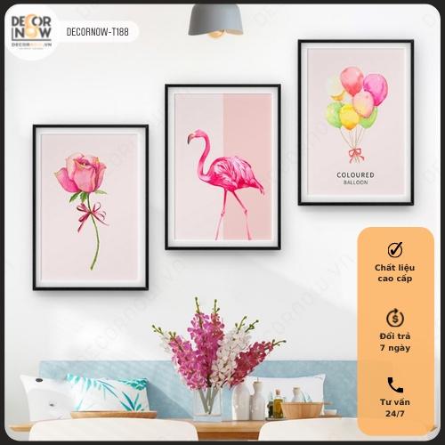 Tranh Treo Tường CANVAS Phòng Khách, Phòng Ngủ, DECORNOW, 3 Bức Trang Trí, Decor, Đẹp Nhất 2022 DCN-04