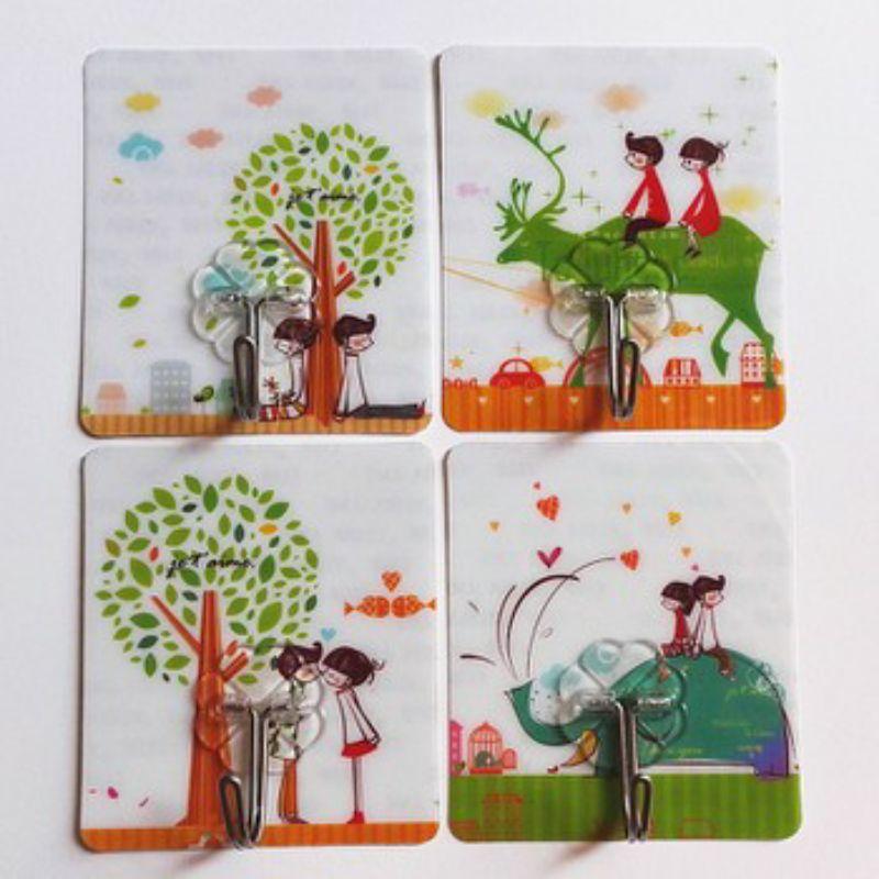 Móc Dán Tường 3D Móc Dán Siêu Dính