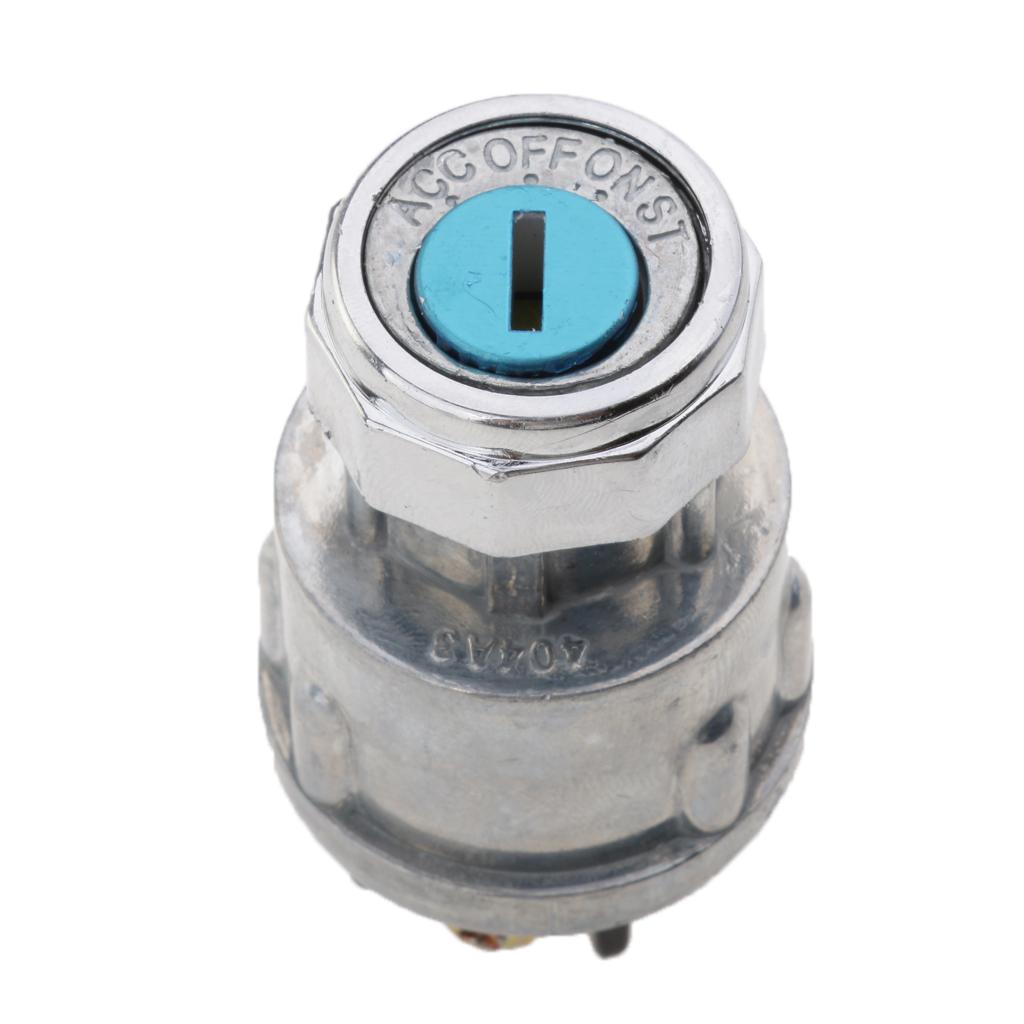 Universal Ignition Cylinder Switch Lock+2 Keys 4-Position for Car Truck