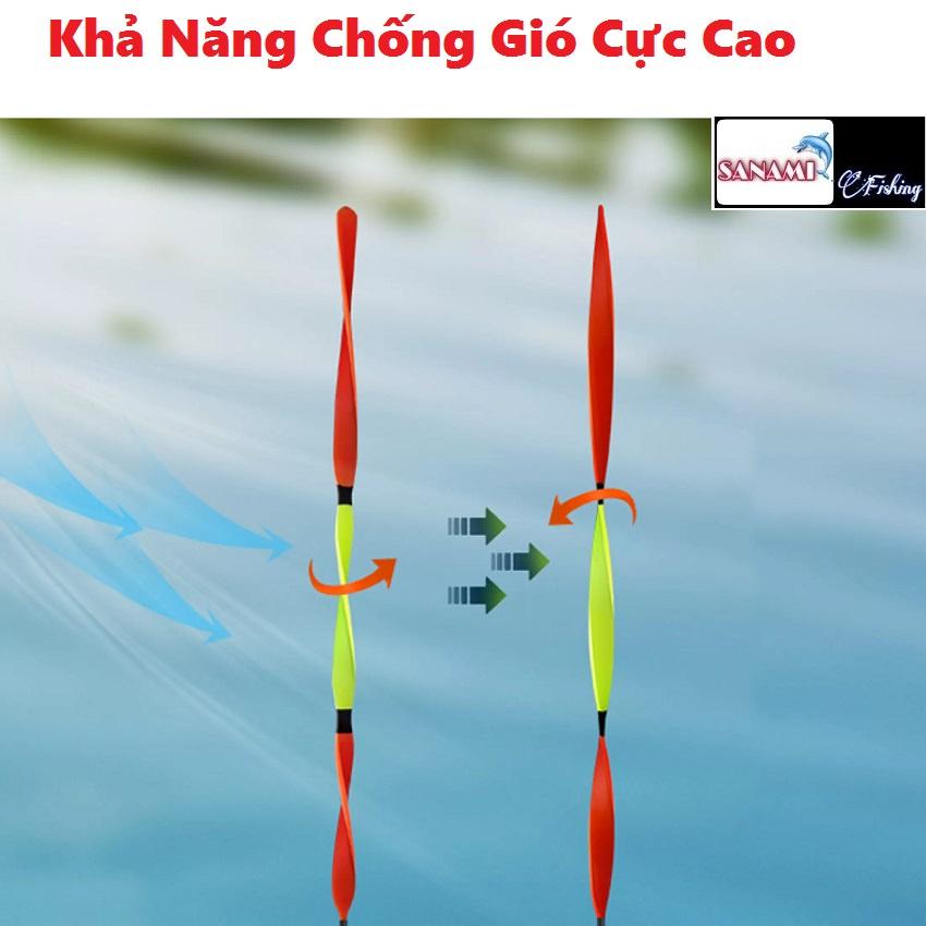 Phao Câu Đài Nano SANAMI FISHING STORE Shark Tăm Phao 3D Đầu Xoắn Truyền Tín Hiệu Siêu Nhạy Cao Cấp PC-20