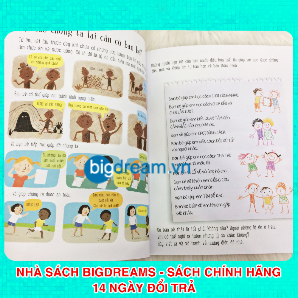 Tất Tần Tật Về Bạn Bè - All About Friends - Giúp bé tự tin kết bạn - Phát triển eq giúp trẻ làm chủ cảm xúc