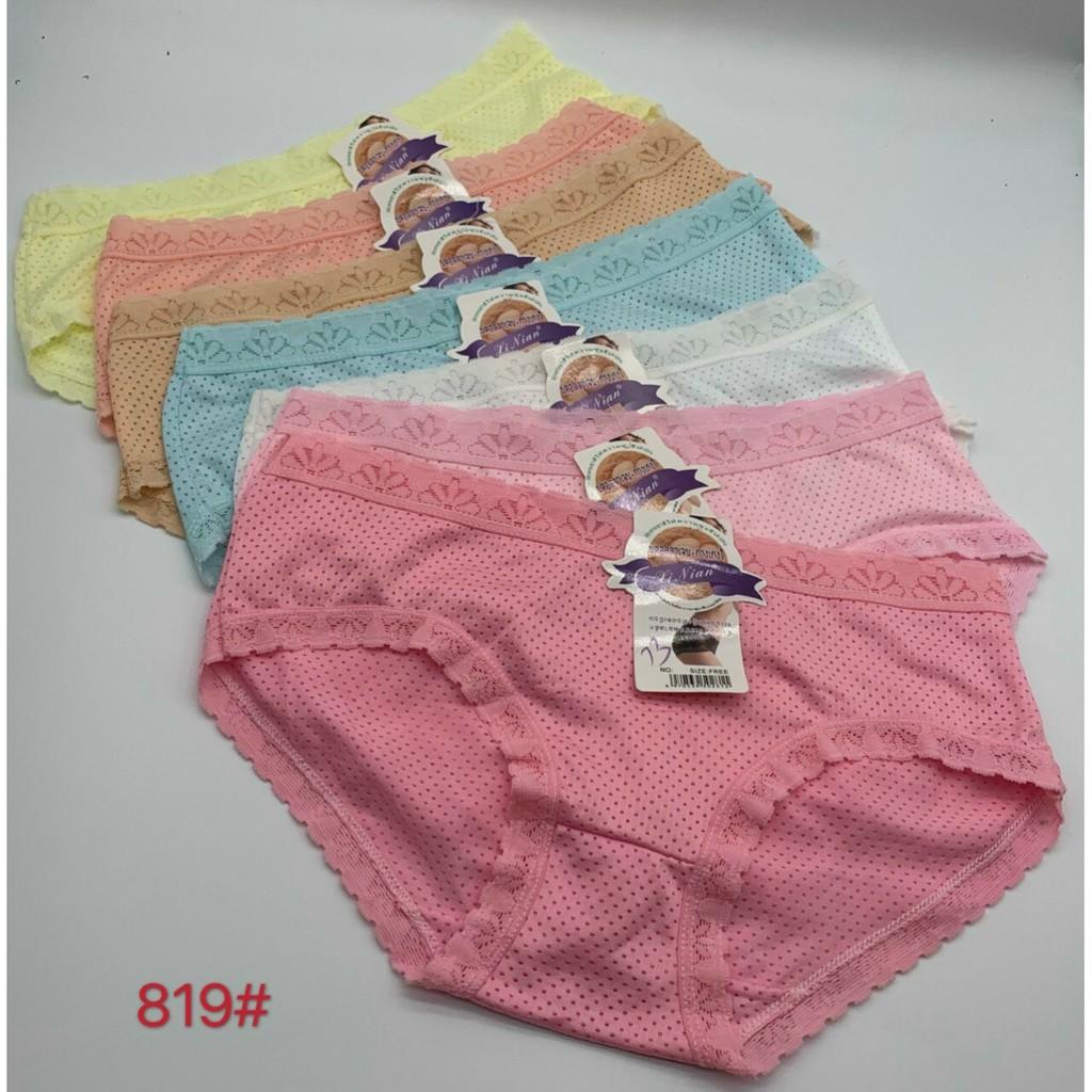 Combo 10 Quần lót thái lan thông hơi viền ren chất cottong cao cấp co giãn 40kg-60kg