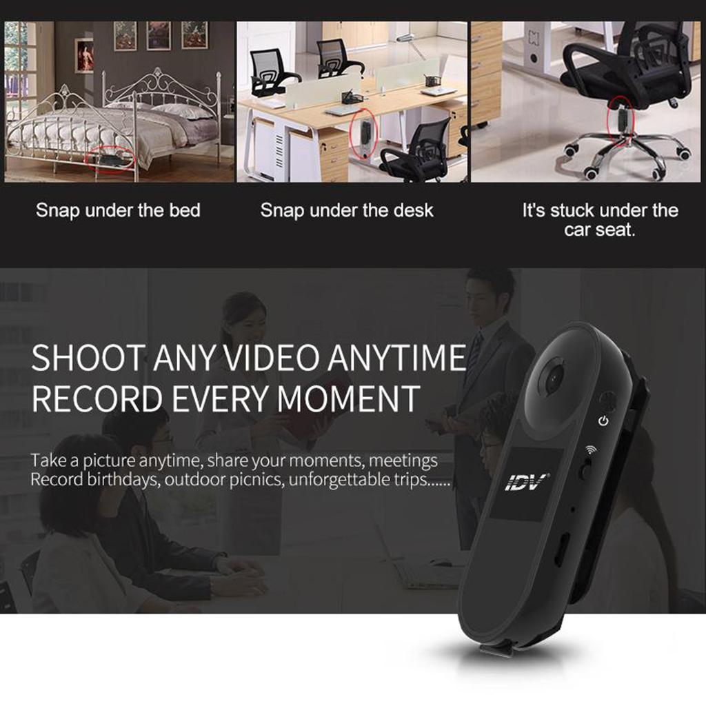 1080P Wireless Mini Body Camera Pocket Video Spy Recorder