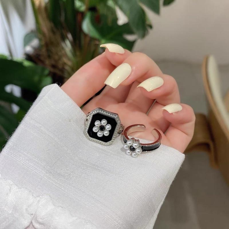 Set Nhẫn Nữ Hai Chiếc Hoa Phong Cách Vintage Đẹp Ring House