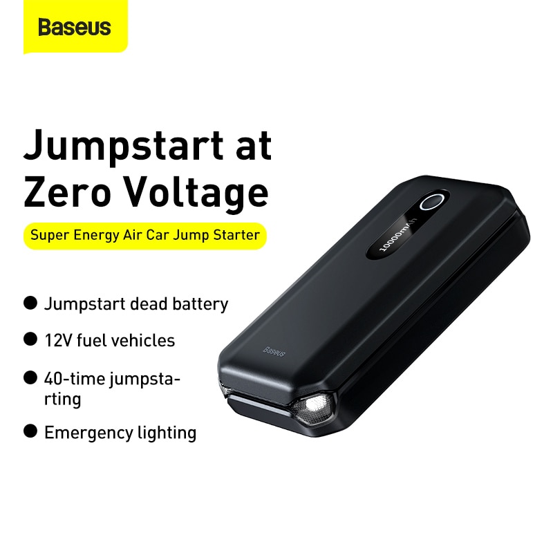 Bộ Kích Xe Hơi Chính hãng Baseus CRJS01 Kiêm Sạc Dự Phòng Dung Lượng 8000 mAh