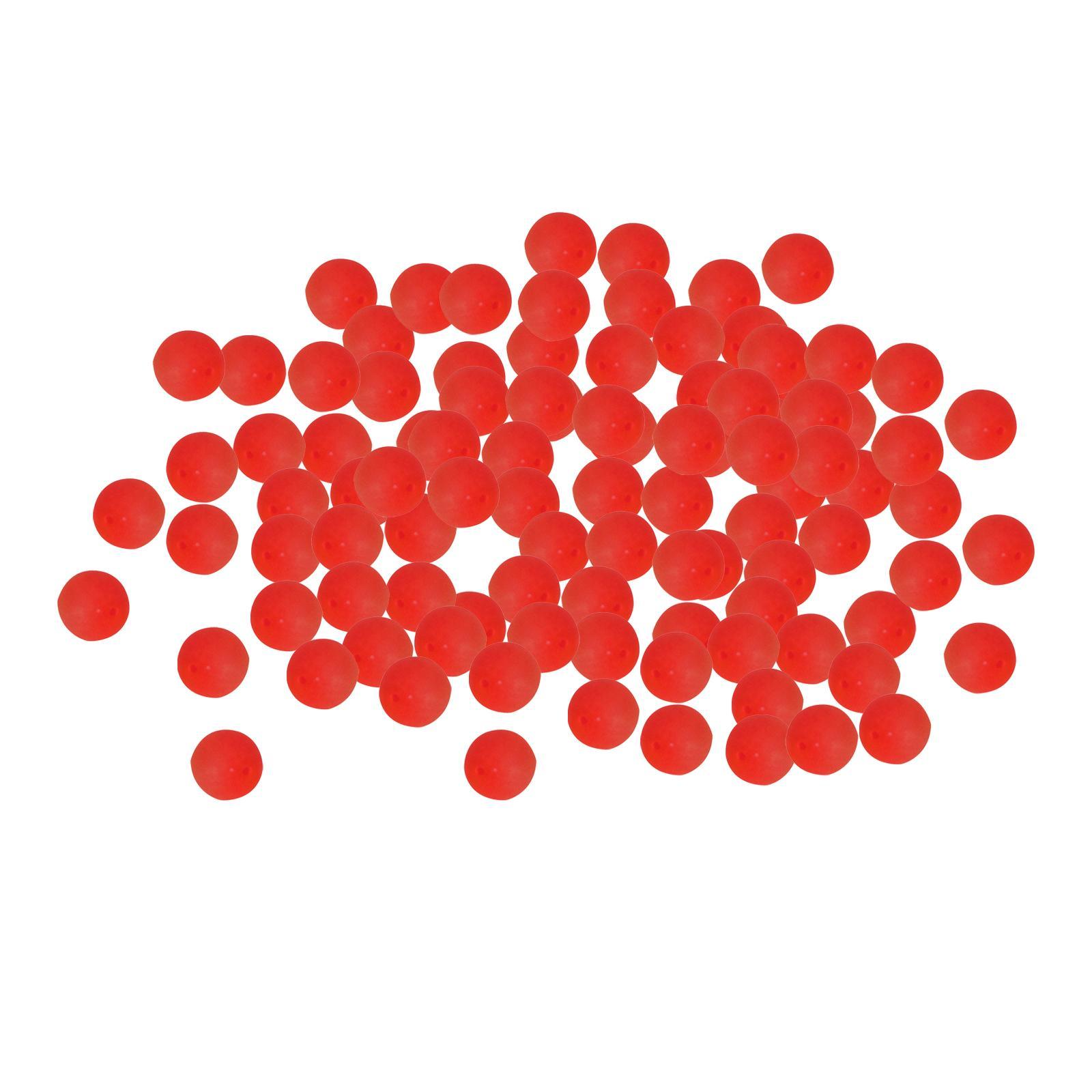 100 Pieces Portable Fishing Indicator Ball Bobber Fishing Tool Bite Red