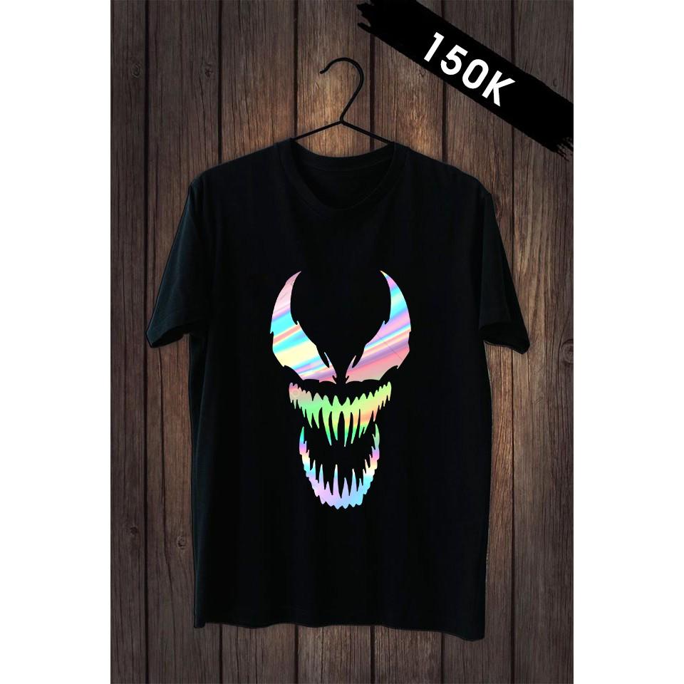 Áo Tay Lỡ Unisex Phản Quang Đa Sắc Rộng Vải Mịn Đủ size - Venom