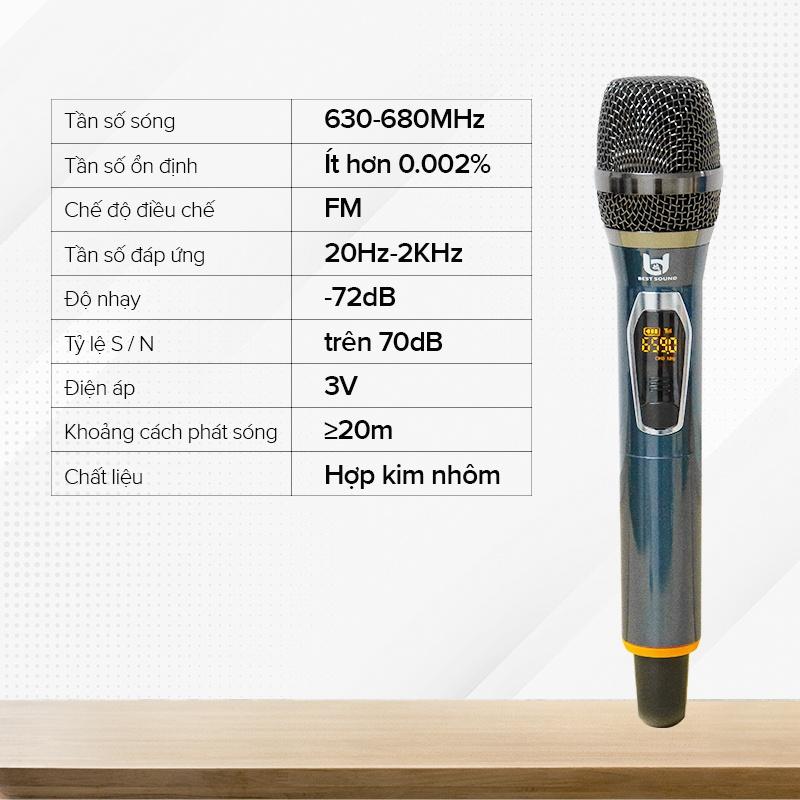 MIC KHÔNG DÂY CAO CẤP BESTSOUND WR09A - ÂM THANH CỰC HAY