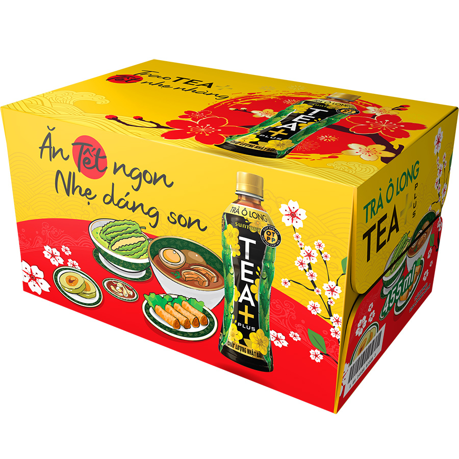 Trà Ô long Tea+ Plus 350ml Thùng 24 chai