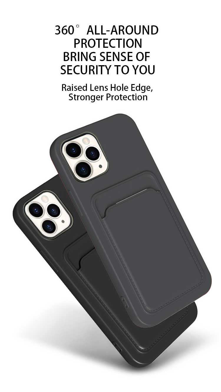 Ốp lưng dẻo MIPOW Card Bag TPU Leather có khe ví đựng thẻ cho iPhone 15 Series - Hàng chính hãng