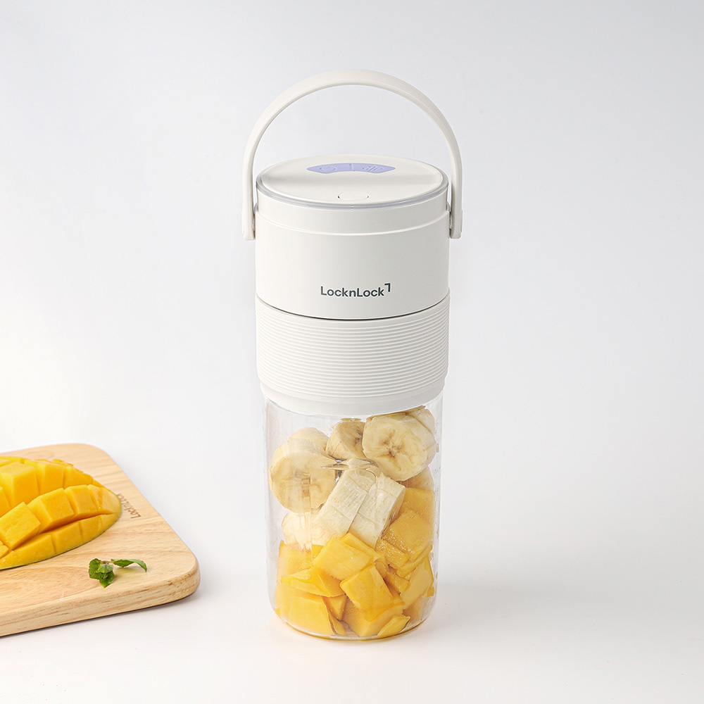 Máy Xay Sinh Tố Cầm Tay LocknLock Vacuum Portable Blender EJJ346IVY 475ml, Hàng Chính Hãng, Chức Năng Hút Chân Không - JoyMall