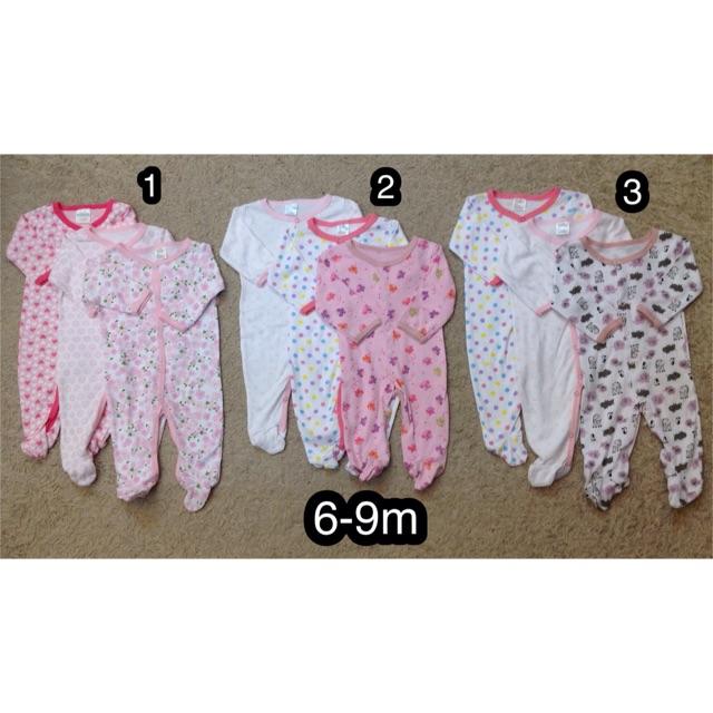 Set 3 body cotton bé gái Sweet &amp; Soft hàng xuất (6-9m)