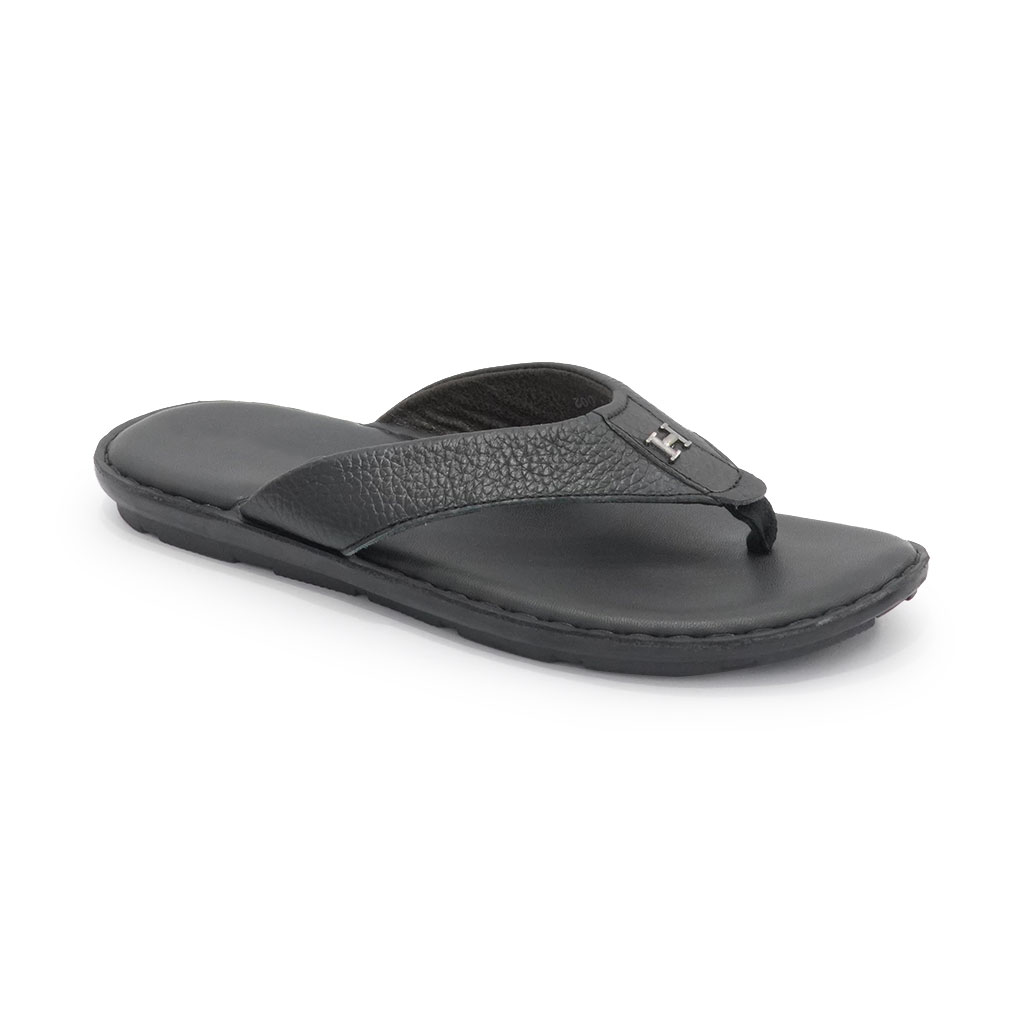 Dép Kẹp Da Nam May Sẵn Đế Cao 2cm Mã DAKN653