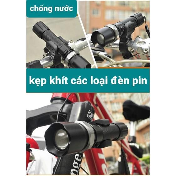 ĐÈN PIN XE ĐẠP SIÊU SÁNG CHỐNG NƯỚC ĐÈN PIN 3 CHẾ ĐỘ TÙY CHỈNH PHA XA GẦN ĐEN PIN XE ĐẠP CHUYÊN DỤNG