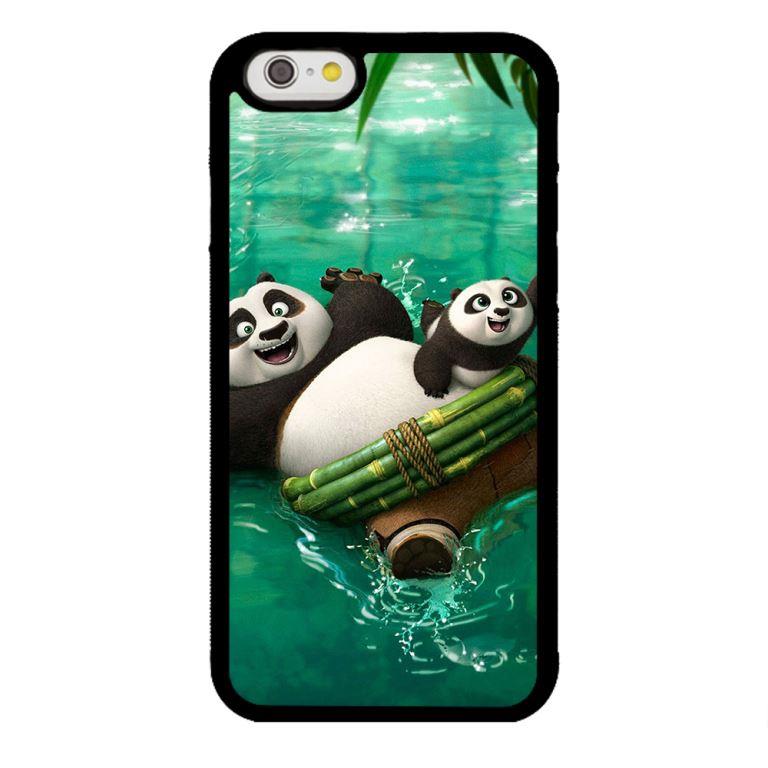 Ốp lưng dành cho điện thoại Iphone 6 PANDA Bơi