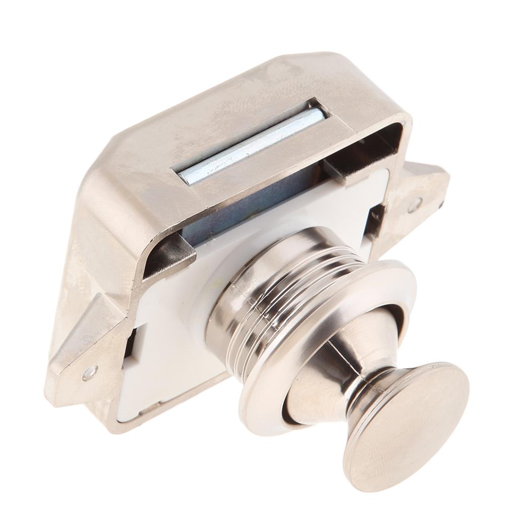 Đẩy Nút Chốt Khóa Móc Khóa Phù Hợp Với Thuyền RV Tủ Tủ Niken 11-18 Mm