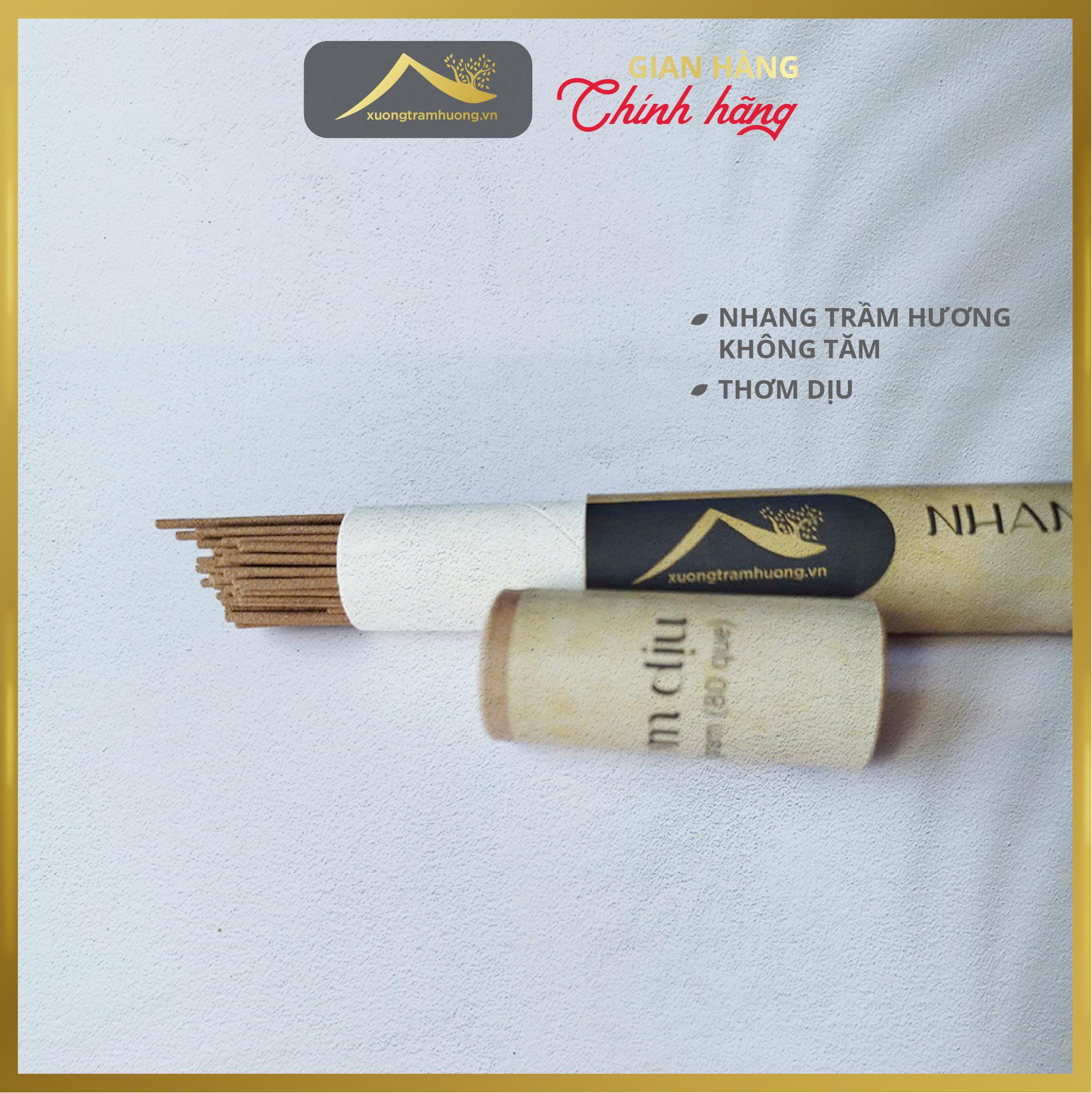 Nhang Trầm Hương Không Tăm Sạch Nguyên Chất Xưởng Trầm Hương Thơm Dịu Ít Khói Xông Nhà
