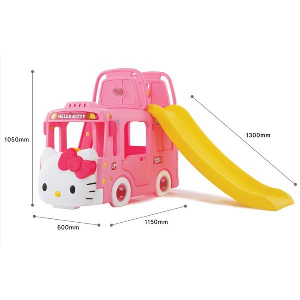 Bể bóng cầu trượt Hàn Quốc xe Bus Hello Kitty 3 trong 1 Y1601