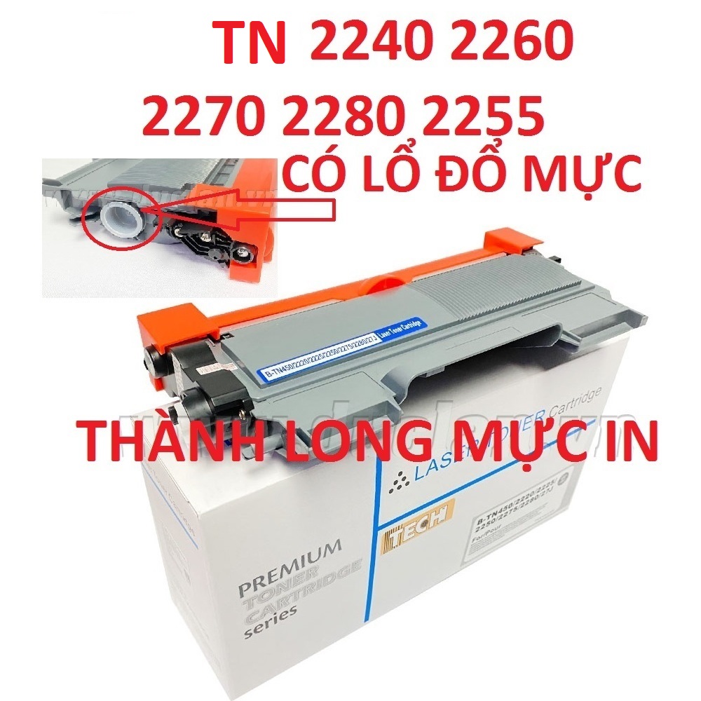 Hộp mực TN 2280 2240 2260 -Có Lổ Đổ Mực dành cho- Brother HL 2130/2240d/2250dn/2270dw/2275dw/2280dw/ MFC-7360N/7470D/7460DN/7860DW DCP-7060D Hàng chính hãng Alpha Cartridge