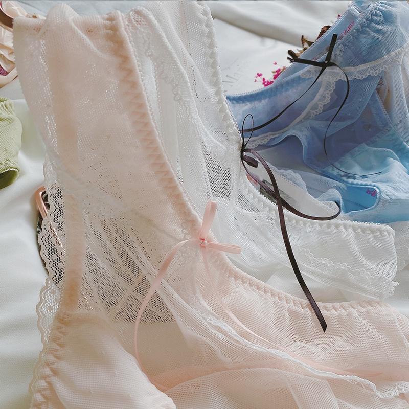 Quần lót Lolita chất ren cotton nhẹ nhàng ngọt ngào IDOLLY KZ072