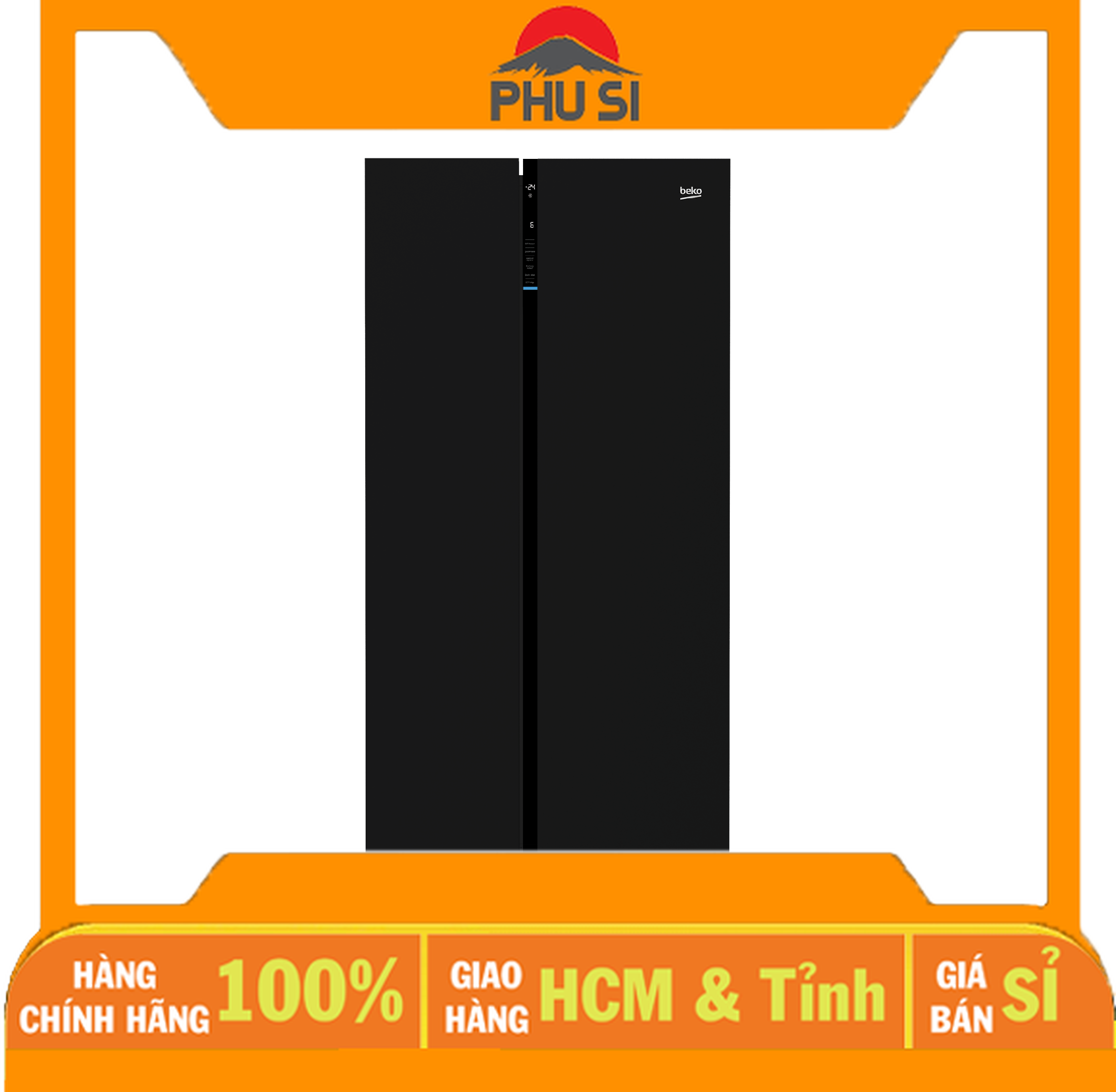 Tủ lạnh Beko side by side Inverter 558 lít GNE640E50VZGB - Hàng Chính Hãng - Chỉ Giao HCM