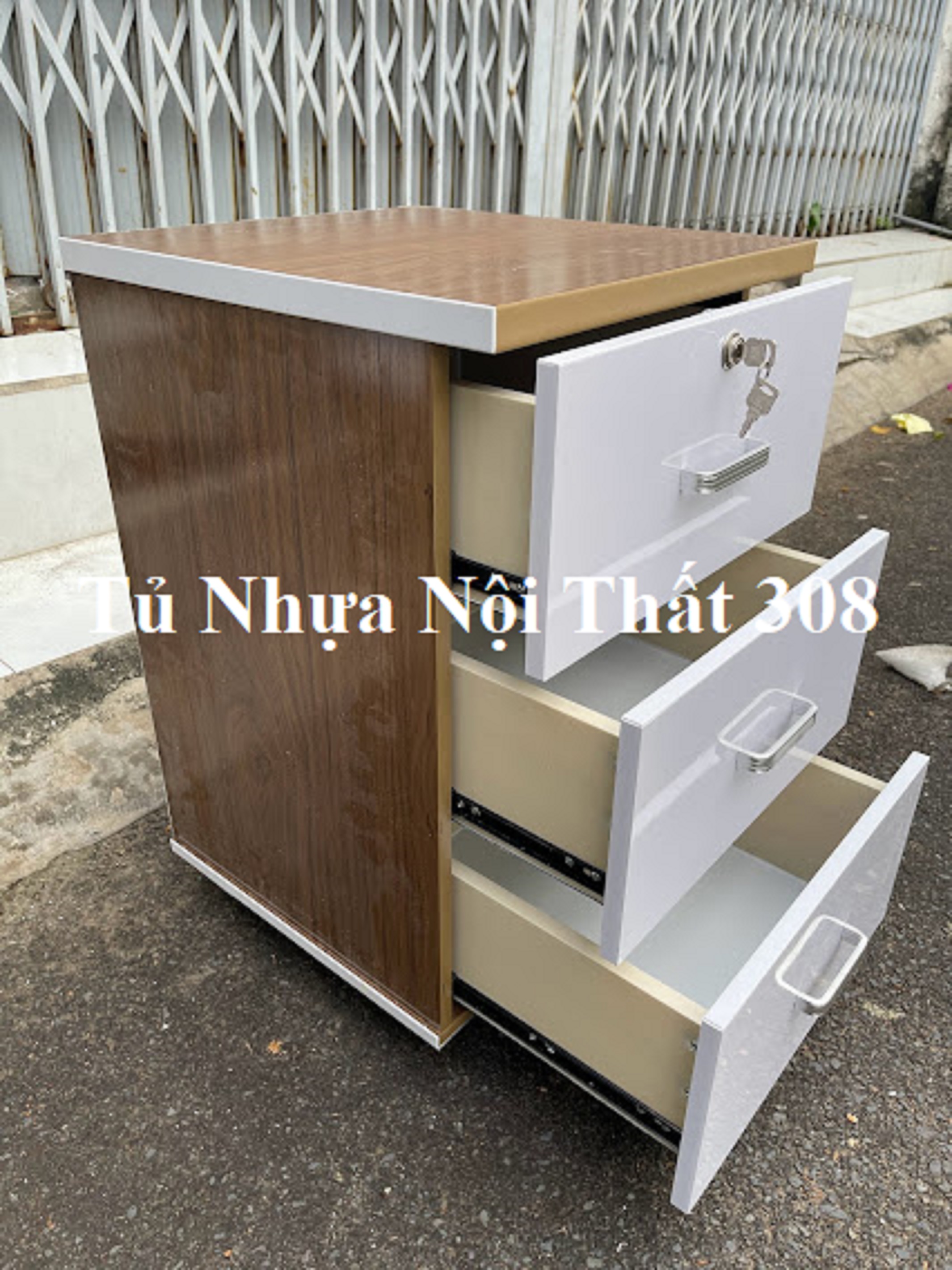 Tủ, Kệ Đầu Giường Nhựa Đài Loan Cao 70cm Ngang 42cm Sâu 42cm K112