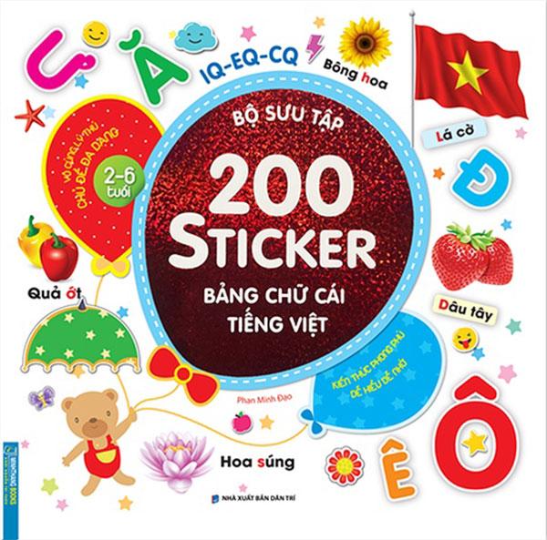 Bộ Sưu Tập 200 Sticker - Bảng Chữ Cái Tiếng Việt (Tái bản năm 2022)