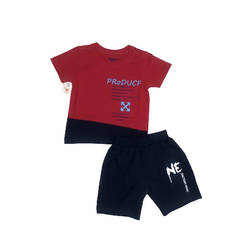 Bộ thun cotton cho bé trai từ 1 đến 5 tuổi